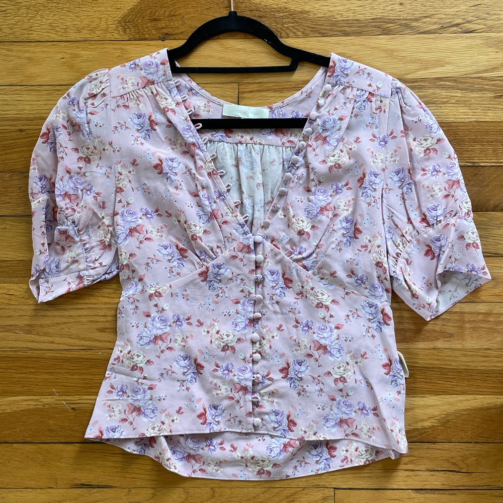 NWOT LOVESHACKFANCY Adelyn Top